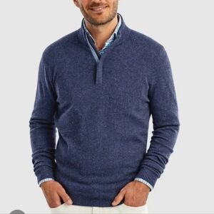 Johnnie-o Essex Cashmere Quarter Zip Sweater